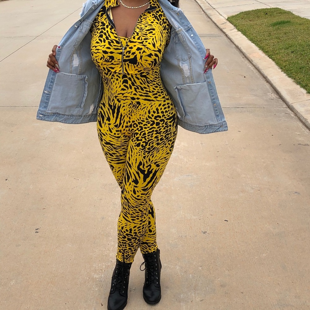 NWOT 2 Piece Catsuit Set